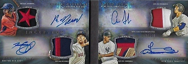 2017 Topps 87a-aj Aaron Judge New York Yankees Rookie Card Auto