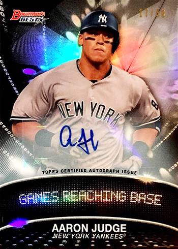 Autographed 2015 Bowman New York Yankees: Aaron Judge Rob -  UK