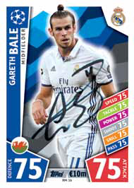 2017-18 Topps UEFA Champions League Match Attax Gareth Bale Autograph