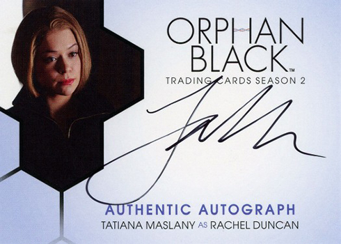 2017 Cryptozoic Orphan Black Season 2 Autographs Tatiana Maslany as Rachel Duncan