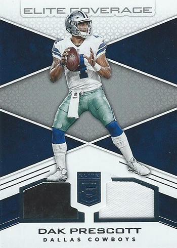 : 2017 Panini Elite Prime Numbers #13 Dak Prescott4 2 Color  Prime Patch #3/4 : Sports & Outdoors