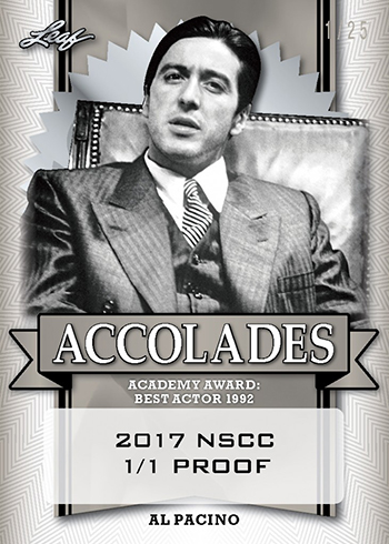 2017 Leaf NSCC Pop Century Proof Accolades Al Pacino