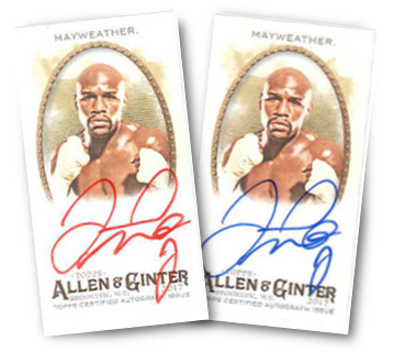 2017 Topps Allen and Ginter Floyd Mayweather Autographs