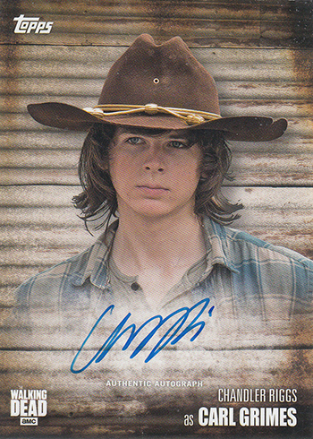 2017 Topps Walking Dead Season 6 Chandler Riggs Autograph