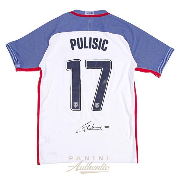 Panini Authentic Christian Pulisic Autographed Jersey