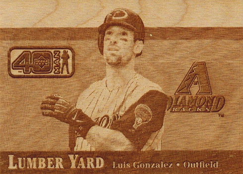 Luis Gonzalez Unsigned 2002 Game Used Jersey Upper Deck Card