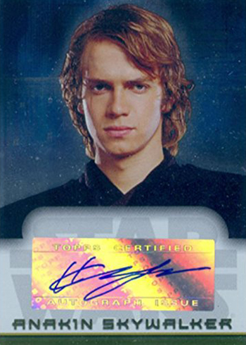 2006 Star Wars Evolution Update Autographs Hayden ChristensenB