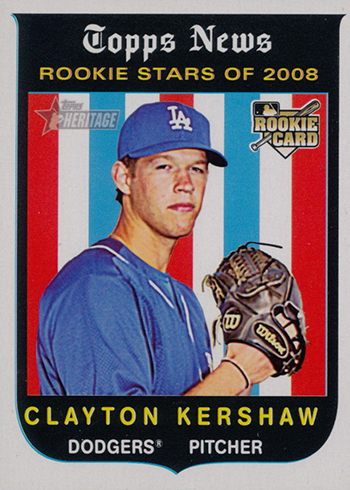 2008 Topps Heritage Clayton Kershaw Rookie Card