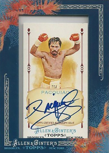 2011 Topps Allen and Ginter Manny Pacquiao Autograph