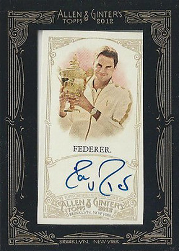 2012 Topps Allen and Ginter Roger Federer Autograph