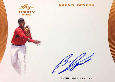 Rafael Devers Autographed Card 