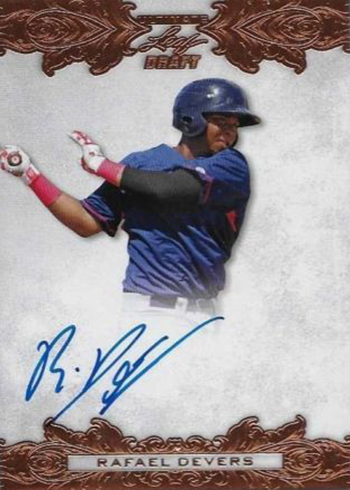 Rafael Devers Autographed Card 