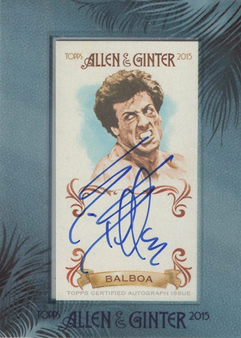 2015 Topps Allen and Ginter Sylvester Stallone Autograph B