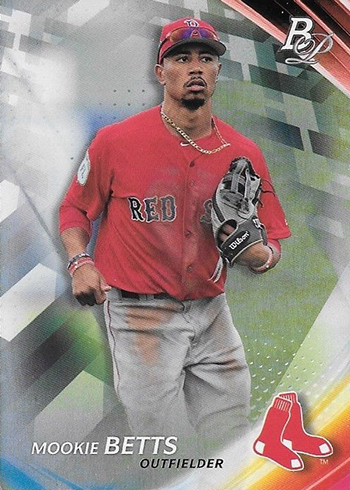 2017 Bowman Platinum Variations Mookie Betts