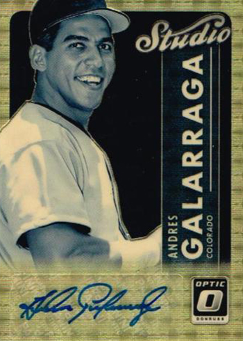 Andres Galarraga Signed 1994 Studio Baseball Card - Colorado