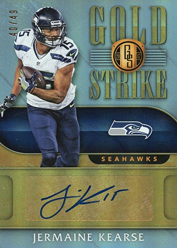 2017 Panini Gold Standard Football Gold Strike Jermain Kearse 49