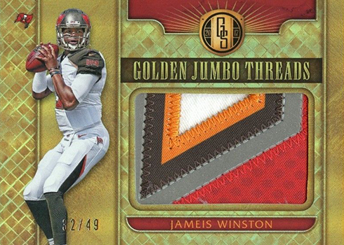 2017 Panini Gold Standard Football Golden Jumbo Threads Jameis Winston 49