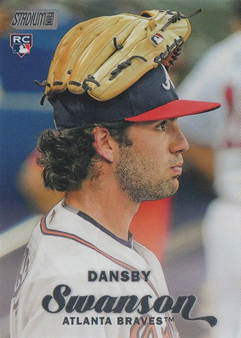 2017 Dansby Swanson RC #87A White Jersey Variation BECKETT