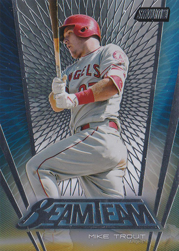 2017 Stadium Club Baseball Beam Team Mike Trout