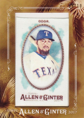 2017 Topps Allen and Ginter Baseball Cloth Rougned Odor