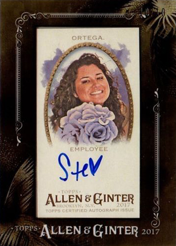 2017 Topps Allen and Ginter Employee Autograph Stephanie Ortega