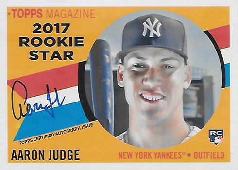 2017 Topps Archives 1960 Rookie Stars Auto Judge
