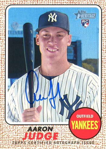 2017 Topps Heritage Real One Autographs Aaron Judge