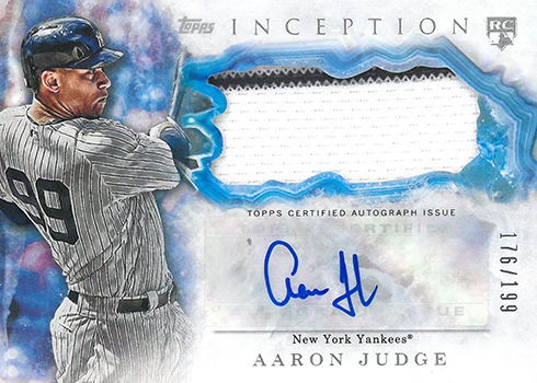 2017 Topps Inception Auto Patch Judge 199