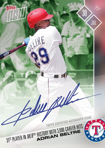 Adrian Beltre Signs Autograph Deal with Topps, Kicks Off with