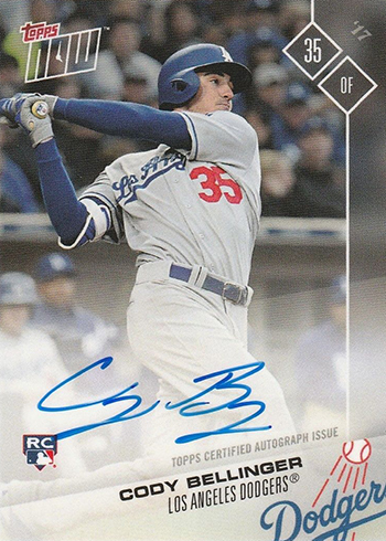 CODY BELLINGER DODGERS 2017 TOPPS NOW FASTEST TO 21 HR # 270 ROOKIE RC GRADED 10 