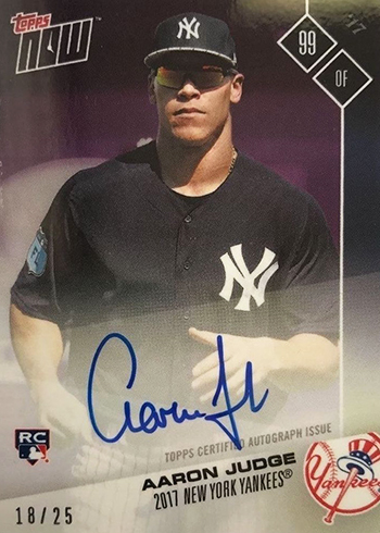 2017 Topps Now Road to Opening Day Autos Judge