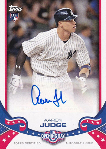 2017 Topps Opening Day Opening Day Autographs Aaron Judge