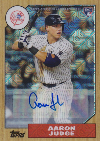 2017 Topps Silver Packs 1987 Autographs Aaron Judge