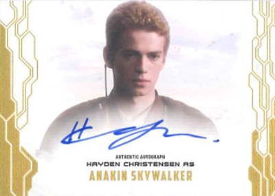 2017 Topps Star Wars Masterwork Hayden Christensen Autograph