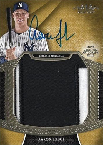 2017 Topps Tier One Prodigious Patches Autographs Aaron Judge