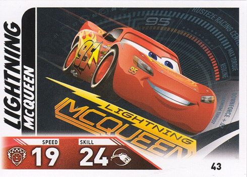 2017 Topps UK Cars 3 Lightning McQueen Speedster