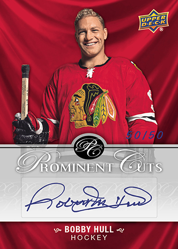 2017 Upper Deck National Prominent Cuts Bobby Hull Autograph