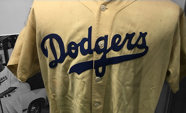 jackie robinson game worn jersey