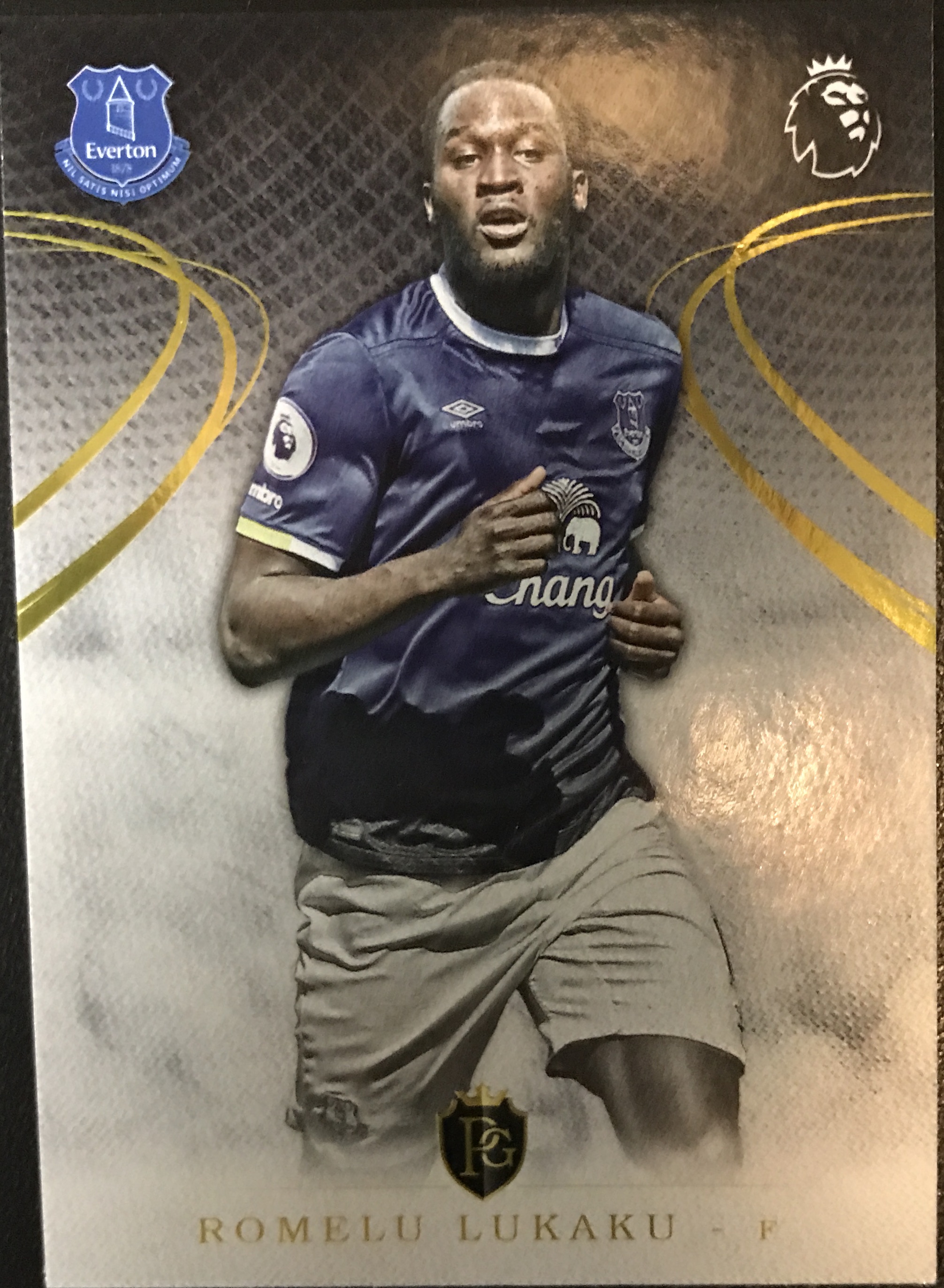 2016-17 Topps Stadium Club Premier League Golazo Black Foil #3 Romelu Lukaku 
