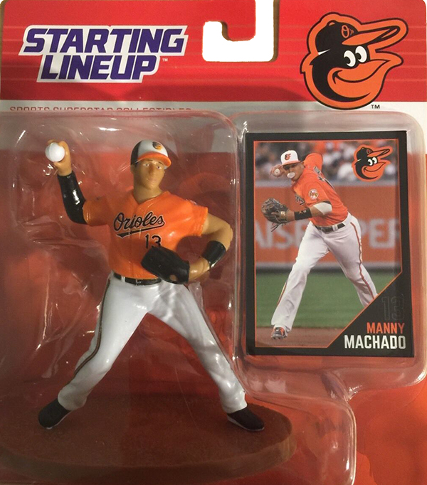 SLU STARTING LINEUP MANNY MACHADO BALTIMORE ORIOLES ACTION FIGURE NEW NIB