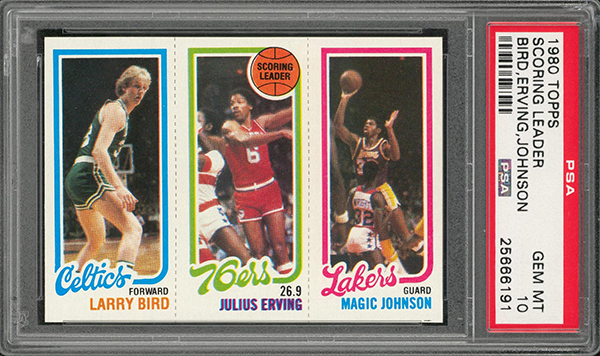  1980-81 Topps Magic Johnson Larry Bird ROOKIE RC