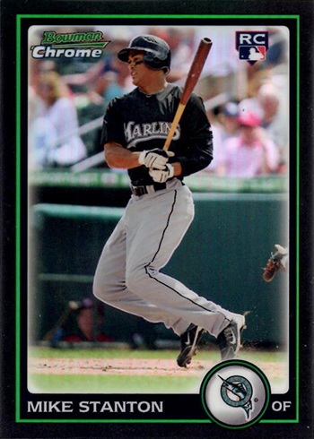 Mavin  2010 Bowman Chrome Rookie Card #198 Mike Giancarlo Stanton