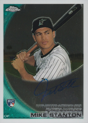 Giancarlo Mike Stanton 2010 Topps Rookie Debut Card