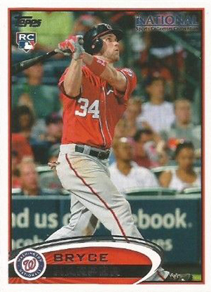 2012 Topps Baseball #661 Bryce Harper Rookie Card - Yelling/Screaming  Variation