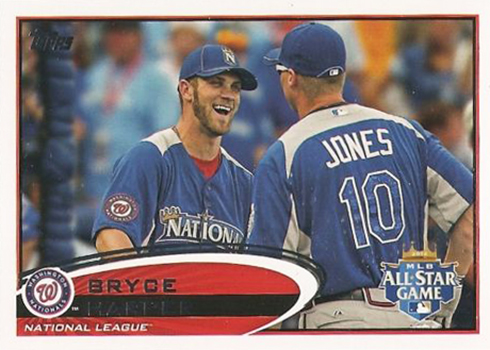 2012 Topps Update Bryce Harper Variation - Chipper Jones