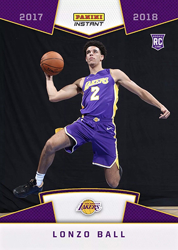 Lonzo Ball Rookie Cards - 2017-18 Panini Instant Photo Shoot First Look