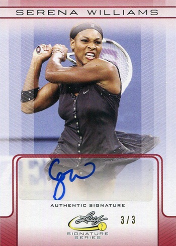 2017 Leaf Signature Series Tennis Serena Williams Autograph