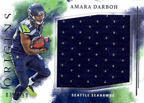 : 2017 Panini Contenders Amara Darboh Seahawks Rookie Jersey  Football Card #SW31 : Collectibles & Fine Art