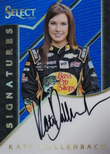 2017 Panini Select Signature Paint Schemes Blue Prizm/25 Aric Almirola Auto Card 