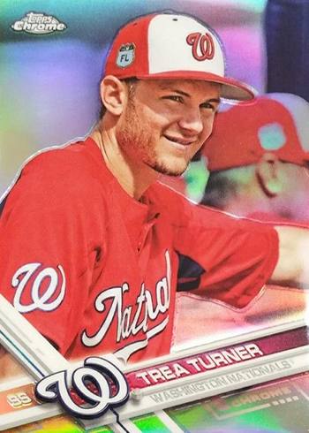  Baseball MLB 2017 Topps #645 Trea Turner Nationals :  Collectibles & Fine Art